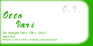otto vari business card